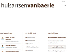 Tablet Screenshot of huisartsenvanbaerle.nl